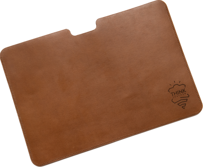 Skórzane etui na MacBook 13" Pro/Air - jasny brąz